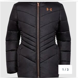 Girls Black Willow Puffer Jacket Under Armour